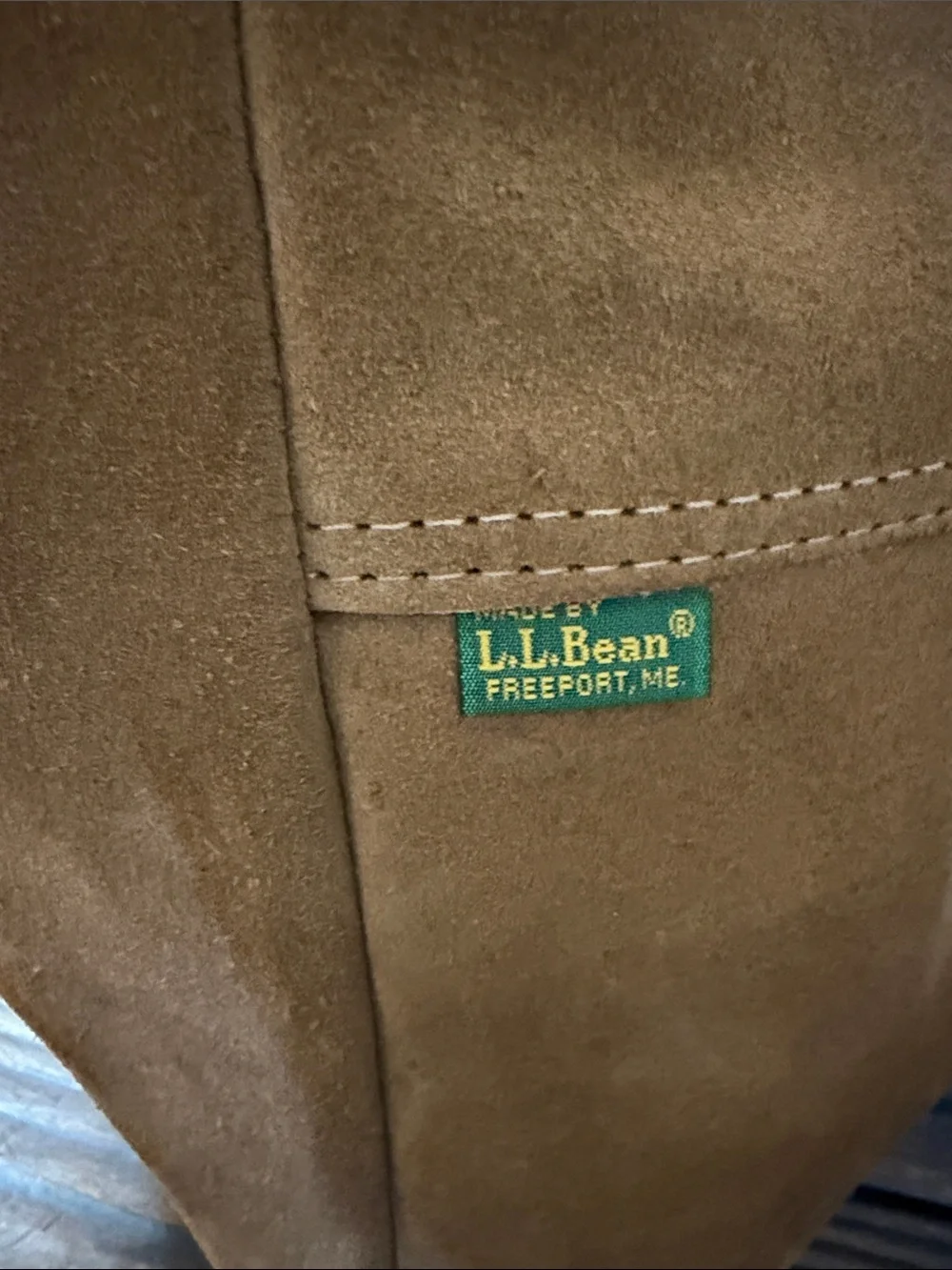Vintage Rare 1980’s LL Bean Suede Tote - Picture 5 of 8